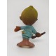 Figura de goma latex de personaje Pepito de cazador. Años 60. Promocional. Premium