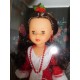 Nancy Colección Re-edición 2018 de Gitana. Traje de sevillana en rojo.