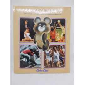 Libro album de los Juegos Olimpicos. Moscu 80. Premium Cola Cao.