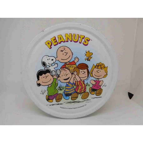 Lata de galletas de Snoopy, Carlitos y sus amigos.
