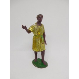 Figura antiguo belén paje rey Mago Melchor.