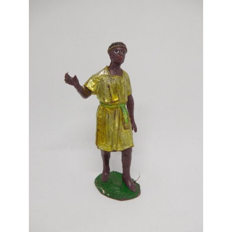 Figura antiguo belén paje rey Mago Melchor.
