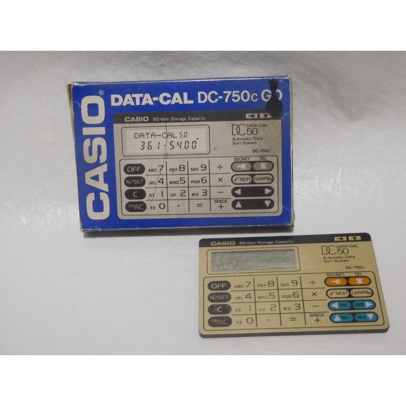 Calculadora Casio Agenda DC Data Cal 50 DC 750C con caja