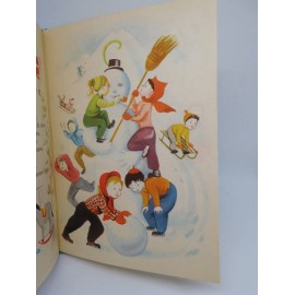 Cuento La danza de las estaciones. Ed. Sopena. Año 1958. Ilustraciones M. Clouzot.