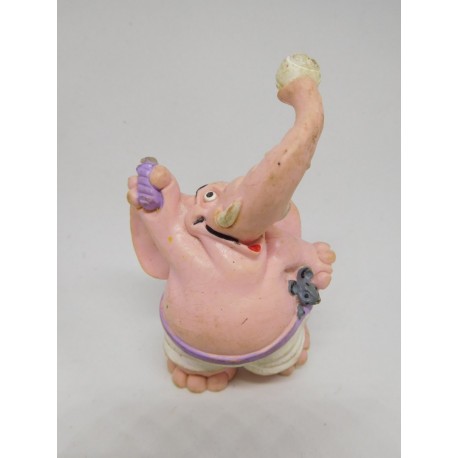 Figura de pvc elefante rosa de Comic Spain. Años 80.