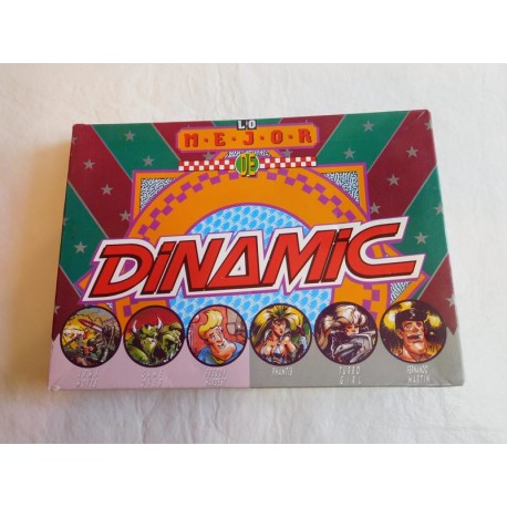 Caja de juegos con dos cintas LO MEJOR DE DINAMIC. Años 80. Para Spectrum.