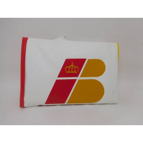Balón de playa antiguo en plástico hinchable publicidad Iberia. Años 80.