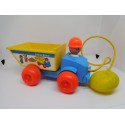 Juego de arrastre de camión Fisher Price volquete. Años 80.