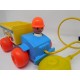 Juego de arrastre de camión Fisher Price volquete. Años 80.