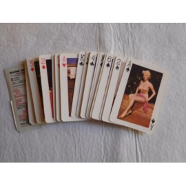 Baraja de Cartas Erótica con chicas tipo Pin Up. Hong Kong. Año 1943. Fortune Brand.