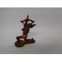 Figura indio con tambor. Goma. Años 50. Fabricado por gama. Ref 33