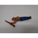 Figura vaquero herido o muerto. Goma. Años 50. Fabricado por gama. Ref 30.