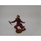 Figura vaquero con cuchillo. Goma. Años 50. Fabricado por gama. Ref 27.