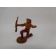 Figura vaquero arrodillado. Goma. Años 50. Fabricado por gama. Ref 24.