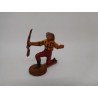 Figura vaquero arrodillado. Goma. Años 50. Fabricado por gama. Ref 24.