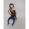 Figura vaquero con lazo. Goma. Años 50. Fabricado por gama. Ref 23.