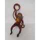 Figura vaquero con lazo. Goma. Años 50. Fabricado por gama. Ref 22.