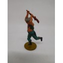 Figura vaquero con escopeta. Goma. Años 50. Fabricado por gama. Ref 18.