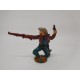 Figura vaquero con pistola y escopeta. Goma. Años 50. Fabricado por gama. Ref 17.