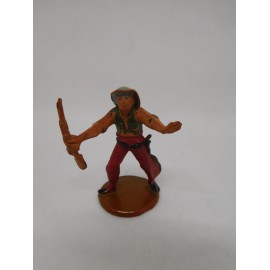 Figura vaquero con escopeta. Goma. Años 50. Fabricado por gama. Ref 16.