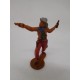 Figura vaquero con par de pistolas. Goma. Años 50. Fabricado por gama. Ref 11.