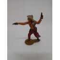 Figura vaquero con par de pistolas. Goma. Años 50. Fabricado por gama. Ref 10.