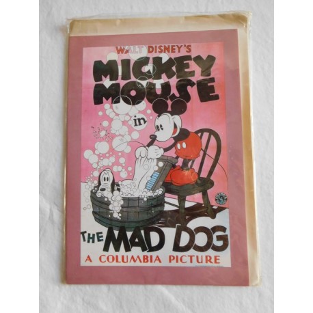 Tarjeta de Felicitación de Mickey Mouse. Vintage. Retro. Nueva.
