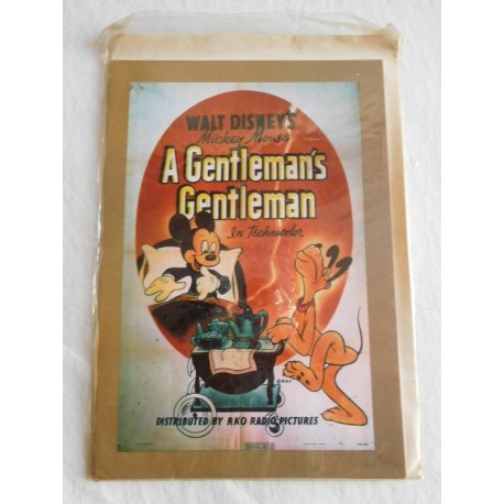 Tarjeta de Felicitación de Mickey Mouse. Vintage. Retro. Nueva.