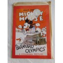 Tarjeta de Felicitación de Mickey Mouse. Vintage. Retro. Nueva.