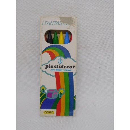 Pinturas plastidecor 6 unidades. Primera caja. Mítica...