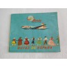 Bonito folleto turístico de IBERIA, lineas aéreas de España. Con 5 rutas. Año 1960.