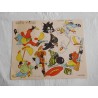 Antiguo recortable. Ed. Villamor. Gatito Miau. Muy difícil. Años 60.