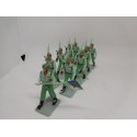 Lote 9 figuras de Legionarios desfilando. Reamsa. Años 60.