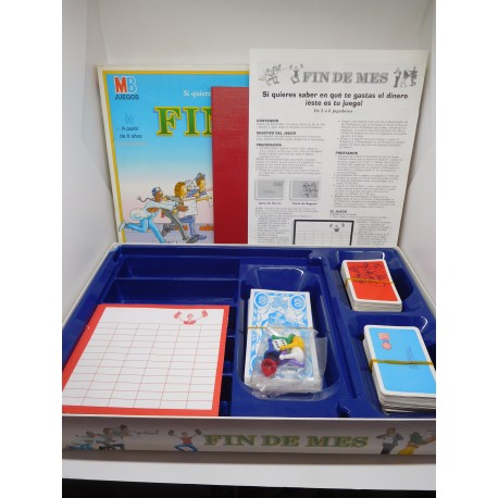 Juego de mesa Fin de Mes. MB. 1997, Descatalogado.