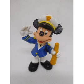 Figura de goma pvc Mickey Mouse capitan. Bully.