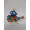 Figura de goma pvc Pitufo Rockero. Peyo. Schleich.