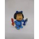 Figura de goma pvc Mafalda cepillandose los dientes. Quino. Comic Spain.