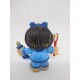 Figura de goma pvc Mafalda cepillandose los dientes. Quino. Comic Spain.