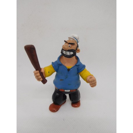 Figura PVC de Brutus con porra, Popeye. Comics Spain. Años 80.