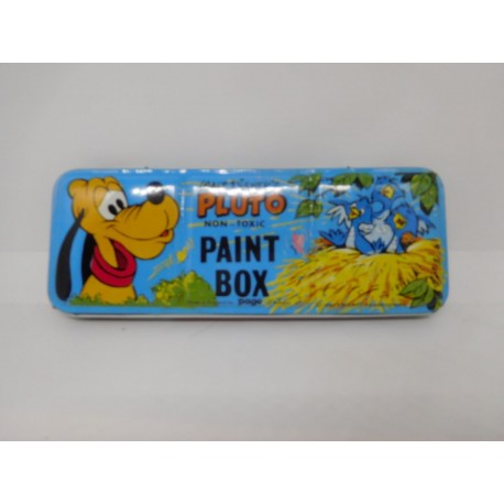 Caja de acuarelas de Pluto fab. England. Años 70-80 18 colores