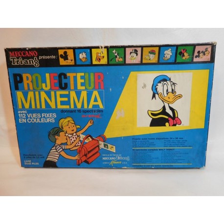 Cine Proyector Minema. Triang Meccano. Años 60. Con peliculas.