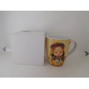 Bonita taza desayuno Barriguitas de Famosa. Nueva en su caja.