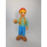 Muñeco pvc personaje de dibujos Nils Holgerson. Apollo Films. Años 80.