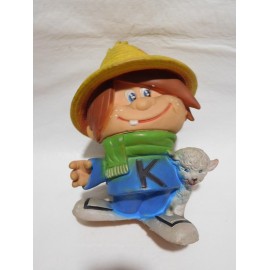 Muñeco Kinito Pastor. Años 60. Regalo promocional Kina San Clemente. Figura tamaño grande.