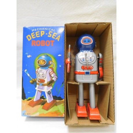 Robot de Hojalata. Deep-Sea. A cuerda. En caja.
