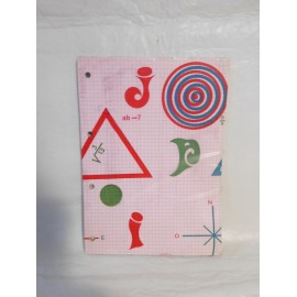 Recambio carpeta de anillas tamaño cuartillas.  Años 70. Nueva.