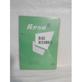 Recambio carpeta de anillas tamaño cuartillas.  Años 70. Nueva.