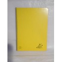 Cuaderno Caballo color amarillo una raya. Espiral. Años 70-80.