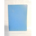 Cuaderno liso color azul. Grapa.  Años 70-80.