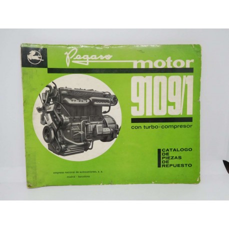 Magnifico catalogo de piezas de repuesto motor Pegaso 9109/1 1ª edición 1969
